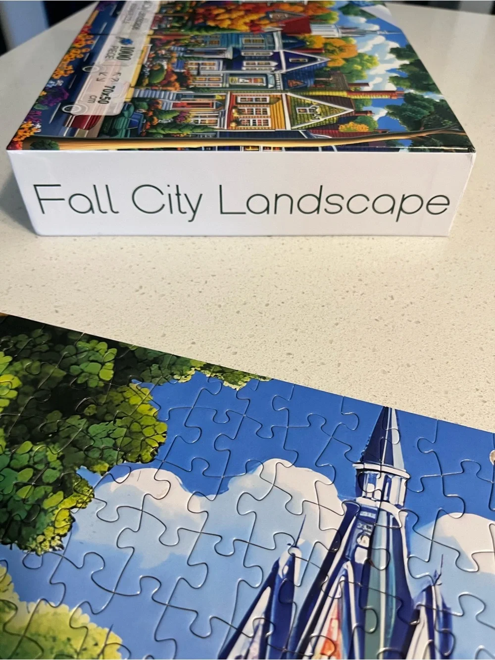 Fall City Landscape Puzzle 1000 pieces